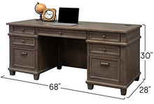 Load image into Gallery viewer, Martin Furniture Double Pad Desk, 68", Weathered Dove