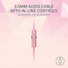 Load image into Gallery viewer, Razer Kraken Gaming Headset: Lightweight Aluminum Frame - Retractable Noise Isolating Microphone - For PC, PS4, Nintendo Switch - 3.5 mm Headphone Jack - Quartz Pink