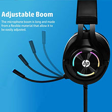 Load image into Gallery viewer, HP Gaming Xbox One Headset with Mic, Gaming Headphones for PS4, PC, Laptop, Nintendo Switch with Noise Cancelling Microphone, Wired Over Ear Head Set with LED Lights