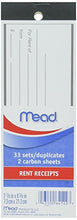 Load image into Gallery viewer, Mead 64122 Rent Receipts 66 Count, 33 Duplicate Sets, 8.38" x 2.88"