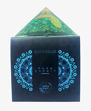 Load image into Gallery viewer, Malachite Orgone Pyramid - Crystals and Healing Stones - Positive Energy Generator Orgonite Pyramid - EMF blocker - Meditation Crystals and Healing Stones- Flower of Life - Orgonite Pyramid