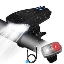 Load image into Gallery viewer, STATOR Bike Light,USB Rechargeable Bike Light Set, Super Bright LED Bike Lights Front and Back, Smart Sensor 400 Lumen 5 Modes IPX5 Waterproof,Fits All Bicycles, Mountain, Road