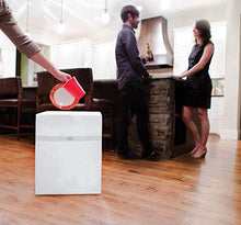 Load image into Gallery viewer, Clean Cubes 13 Gallon Disposable Sanitary Trash Cans & Recycling Bins, 3 Pack (White)