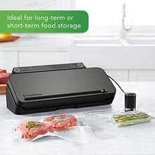 Load image into Gallery viewer, FoodSaver VS3150 Multi-Use Vacuum Sealing & Food Preservation System with Additional Roll, Charcoal Stainless Steel, Black