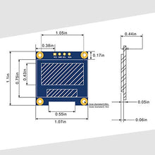 Load image into Gallery viewer, MakerFocus 4pcs I2C OLED 0.96 Inch OLED Display Module IIC SSD1306 128 64 LCD White with Du-pont Wire 40-Pin Female to Female for Ar duino UNO R3 STM