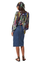 Load image into Gallery viewer, PETER DUNDAS Blue Denim Skirt, 42IT
