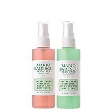 Load image into Gallery viewer, Mario Badescu Facial Spray Herbs/Rosewater and Cucumber/Green Tea, 4 Fl Oz (Pack of 2)