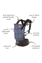 Load image into Gallery viewer, Baby Tula Multi-Position, Ergonomic Baby Carrier, Front and Back Carry for 15 – 45 pounds – Ripple (Blue with White Circles)