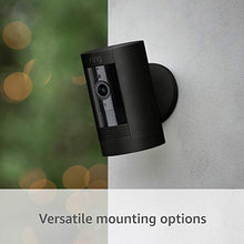 Load image into Gallery viewer, Ring Stick Up Cam Battery HD security camera with custom privacy controls, Simple setup, Works with Alexa - Black