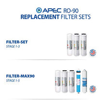Load image into Gallery viewer, APEC Water Systems RO-90 Ultimate Series Top Tier Supreme Certified High Output 90 GPD Ultra Safe Reverse Osmosis Drinking Water Filter System, Chrome Faucet