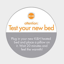 Load image into Gallery viewer, K&H PET PRODUCTS Thermo-Lookout Pod Heated Cat Bed, Gray, 4W, 22" Round