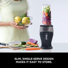 Load image into Gallery viewer, Ninja Personal Blender for Shakes, Smoothies, Food Prep, and Frozen Blending with 700-Watt Base and (2) 16-Ounce Cups with Spout Lids (QB3001SS)