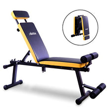 Load image into Gallery viewer, Antetek Adjustable Weight Bench Utility Exercise Workout Bench Flat/Incline/Decline Bench Press for Home Gym, Easy & Fast Folding