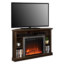 Load image into Gallery viewer, Ameriwood Home Overland Electric Corner Fireplace for TVs up to 50" Wide, Espresso