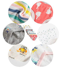Load image into Gallery viewer, Cadidi Dinos Girls' 100% Cotton Panties Big Girls Soft Underwears Kids Briefs (Pack of 6) Size 12
