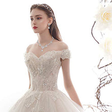 Load image into Gallery viewer, Florideco Wedding Bridal Jewelry Set for Women Rhinestone Necklace Bracelet Earrings Set Bridesmaid Crystal Jewelry