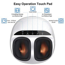 Load image into Gallery viewer, RENPHO Foot Massager Machine with Heat, Shiatsu Deep Kneading, Compression, Relieve Foot Discomforts from Plantar Fasciitis, Fits feet up to Men Size 12