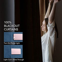 Load image into Gallery viewer, Deconovo 100% Sun Light Blocking Long Curtains, Thermal Insulated Blakcout Curtains & Drapes for Sliding Glass Door - 2 Panels, 52x95 Inch, Aegean Blue