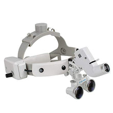 Load image into Gallery viewer, Dental Binocular Loupes Glasses Head Band Magnifier with LED Light 3.5X-420 Optical