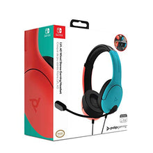 Load image into Gallery viewer, PDP Gaming LVL40 Stereo Headset with Mic for Nintendo Switch - PC, iPad, Mac, Laptop Compatible - Noise Cancelling Microphone, Lightweight, Soft Comfort On Ear Headphones - Mario Red & Blue