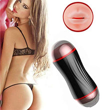 Load image into Gallery viewer, YOURUOMEI 2-en-1 Sensación Real Realista Ṗôckét Pušsÿ Juguetes para Hombre con Taza Juguete Relajación Abultada Interna 3D para Mejorar la Sensibilidad Los Hombres Regalo Novio,Black