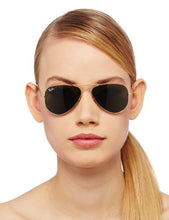 Load image into Gallery viewer, Ray-Ban Unisex-Adult RB3044 Small Metal Sunglasses, Gold/Green, 52 mm