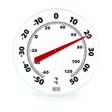 Load image into Gallery viewer, BIOS Dial Thermometer, Black and White, 12"