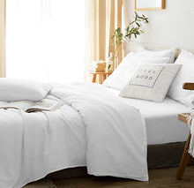 Load image into Gallery viewer, LBRO2M Bed Sheets Set Queen Size 6 Piece 16 Inches Deep Pocket 1800 Thread Count 100% Microfiber Sheet,Bedding Super Soft Hypoallergenic Breathable,Resistant Fade Wrinkle Cool Warm (White)