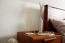 Load image into Gallery viewer, Umbra 299481-221 Prisma Tray, Geometric Plated Jewelry Storage, 11" Length x 7.25" Height x 1.5” Width, Matte Brass