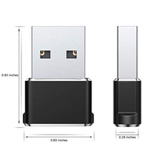 Load image into Gallery viewer, USB C Female to USB A Male Adapter 2 Pack,Type C Charger Cable Adapter for iPhone 11 12 13 Mini Pro Max SE,Airpods iPad Air 4 2020 2021,Samsung Galaxy Note 10 S20 Plus 20 S21 FE Ultra,Google Pixel 6