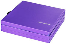 Load image into Gallery viewer, BalanceFrom 2" Thick Tri-Fold Folding Exercise Mat with Carrying Handles for MMA, Gymnastics and Home Gym Protective Flooring (Purple)