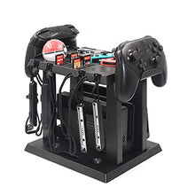 Load image into Gallery viewer, DeHasion Multifunctional Game Disk Storage Tower Holder Stand for Nintendo Switch Console Accessory 2 Poke Ball Plus Controllers Stand Holder