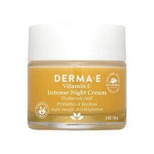 Load image into Gallery viewer, DERMA E Vitamin C Intense Night Cream – Brightening and Hydrating Facial Skin Renewing Cream – Anti-Aging Overnight Facial Moisturizer 2 oz