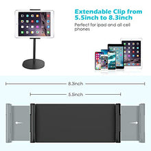 Load image into Gallery viewer, EICAUS Cell Phone Holder&Tablet Stand for Desk, 360 ̐ Rotating, Compatible with 5.5’’ to 11’’Screen Phones, iPad, Kindle, ipad & iPhone Stands and Holders, Adjustable Phone Holder from 5.5’’ to 8.5’’