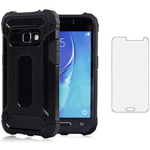 Load image into Gallery viewer, Asuwish Compatible with Samsung Galaxy J3 2016/J 3 V/J36V/Sky/Express Prime/Amp Prime Case and Tempered Glass Screen Protector Cell Accessories Phone Coveres for Glaxay Sol J3V J36 6 J320V J320A Black