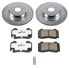 Load image into Gallery viewer, Power Stop K4583-26 Rear Z26 Carbon Fiber Brake Pads with Drilled & Slotted Brake Rotors Kit