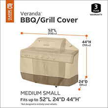 Load image into Gallery viewer, Classic Accessories Veranda Water-Resistant 52 Inch BBQ Grill Cover