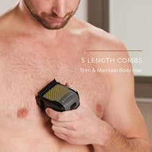 Load image into Gallery viewer, Remington BHT6450 Shortcut Pro Body Hair Trimmer with 5 Length Combs, Rechargeable Battery for Cordless Use, Shave Wet or Dry