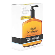 Load image into Gallery viewer, Liquid Neutrogena Fragrance-Free Gentle Facial Cleanser with Glycerin, Hypoallergenic & Oil-Free Mild Face Wash, 8 fl. oz
