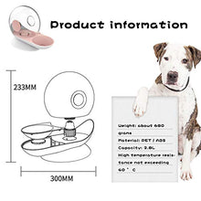 Load image into Gallery viewer, LeYoMiao Cat Dog Water Bowl Dispenser, Upgraded Automatic Pet Feeder with Non-Rust Spring, Stylish Cat Fountain Water Bowl Gravity Waterer for Cats Dogs 2.8L (Pink)