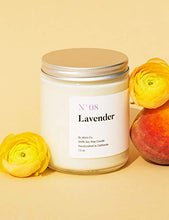 Load image into Gallery viewer, A Scent for Every Memory | Scented Luxury Soy Wax Candle | Handcrafted in USA | N07 Lavender | Long Lasting Burning for Stress Relief 7.5 oz