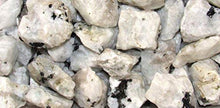 Load image into Gallery viewer, Zentron Crystal Collection Rough Rainbow Moonstone - Large 1" Pieces in Velvet Bag (1/2 Pound)