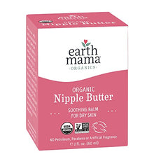 Load image into Gallery viewer, Organic Nipple Butter Breastfeeding Cream by Earth Mama | Lanolin-free, Safe for Nursing & Dry Skin, Non-GMO Project Verified, 2-Fluid Ounce (2-Pack)