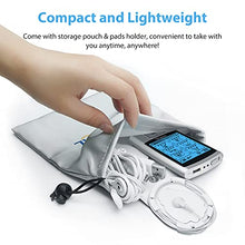 Load image into Gallery viewer, NURSAL 24 Modes TENS Unit Muscle Stimulator with Continuous Stimulation, Rechargeable Electronic Pulse Massager with 8 Pads for Back and Shoulder Pain Relief and Muscle Strength