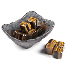 Load image into Gallery viewer, Jovivi 12pcs Irregular Natural Tiger Eye Chakra Healing Crystals Stones Kits Tumbled Gemstones w/Ceramic Holder Bowl for Reiki Meditation Spiritual Feng Shui Home Office Decor