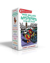 Load image into Gallery viewer, Miss Mallard Mysteries Collection: Texas Trail to Calamity; Dig to Disaster; Stairway to Doom; Express Train to Trouble; Bicycle to Treachery; Gondola ... Car to Catastrophe; Dogsled to Dread (QUIX)