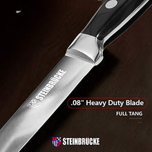 Load image into Gallery viewer, STEINBRÜCKE Utility Knife 5 inch - Kitchen Utility Knife Forged from German Stainless Steel 5Cr15Mov(HRC58), Full Tang, Razor Sharp Petty Knife with Ergonomic Handle for Home, Kitchen&Restaurant