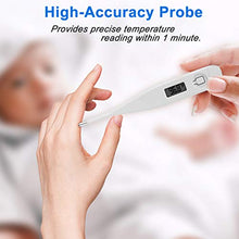 Load image into Gallery viewer, Digital Thermometer (Only Fahrenheit / °F) for Adults and Kids with Accurate Readings to Take your Body Temperature