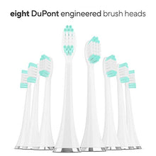 Load image into Gallery viewer, AquaSonic VIBE Series Ultra Whitening Pink Electric Toothbrush - 8 DuPont Brush Heads & Travel Case Included - Sonic 40,000 VPM Motor & Wireless Charging - 4 Modes w Smart Timer - Satin Rose Gold