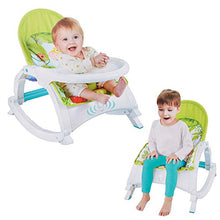 Load image into Gallery viewer, COLOR TREE Baby 2-in-1 Bouncer Seat Infant-to-Toddler Portable Rocker with Dinner Table Baby Girl Boy Swing Rocking Chair